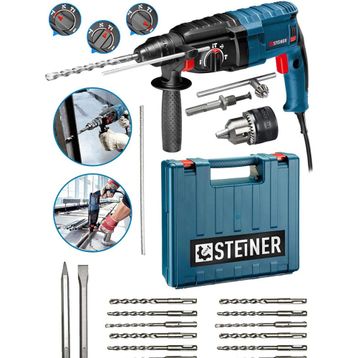 Steiner Alman 4000 W Profesyonel Kırıcı Delici Hilti 20 Adet Uç Darbeli Matkap