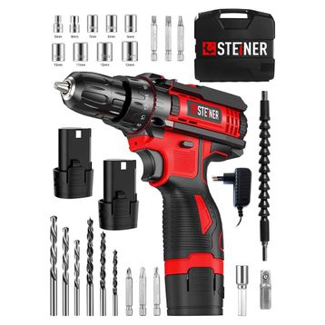 Steiner Alman Turbo Profesyonel 128 VF 10 Ah Otomatik Korumalı Metal Şanzuman Çift Akülü Şarjlı Matkap