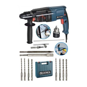 Steiner Germany Technology 3000 W 5 J Hilti Kırıcı Delici 10 Uç Mandren Darbeli Matkap