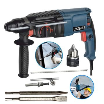 Steiner Germany Technology 3000 W 5 J Kırıcı Delici 10 Uç Mandren Darbeli Matkap