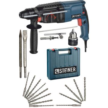 Steiner Germany Technology 3000 W Darbeli Matkap+5 J Kırıcı Delici+1 Mandren+15 Uç
