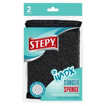 Stepy 2'li İnox Sünger
