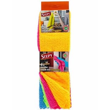 Stepy 4'lü Microfiber Temizlik Bezi