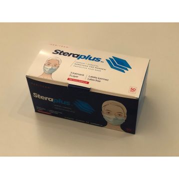 Steraplus 3 Katlı Telli 100 Adet Maske