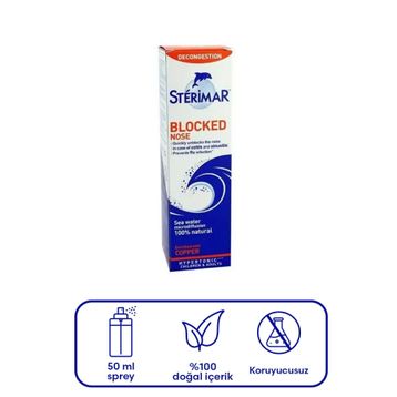 Sterimar Blocked Nose 100 ml Hipertonik Burun Spreyi