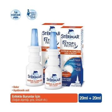Sterimar Stop & Protect 2x20 ml Soğuk Algınlığı Burun Spreyi