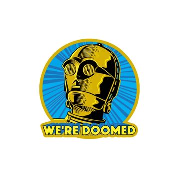 Sticker Fabrikası Star Wars 9x9 cm Duvar Stickerı
