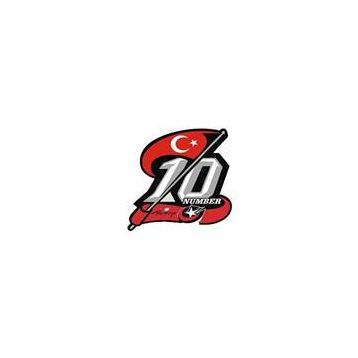 Sticker Masters 10 Numara Bayrak Sticker