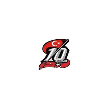 Sticker Masters 10 Numara Bayrak Sticker
