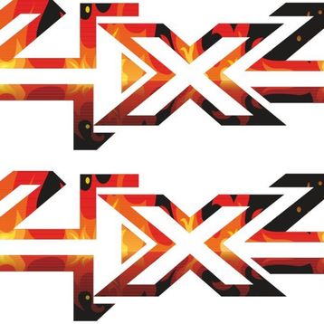 Sticker Masters 4x4 Flame Sticker