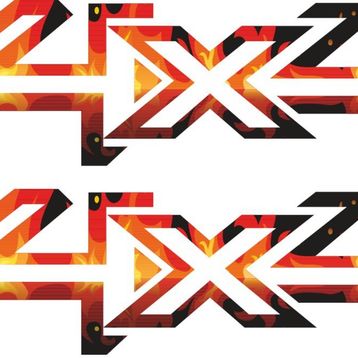 Sticker Masters 4x4 Flame Sticker