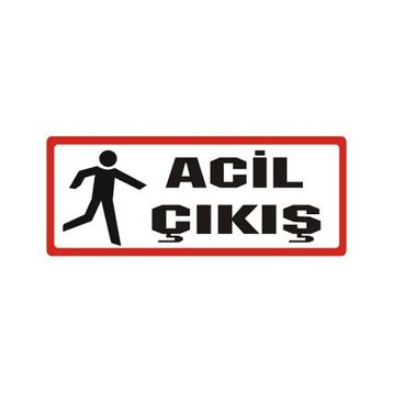 Sticker Masters Acil Çıkış Sticker