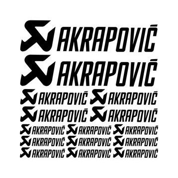 Sticker Masters Akrapovic Sponsor 2 Set Sticker