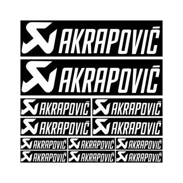 Sticker Masters Akrapovic Sponsor Set Sticker