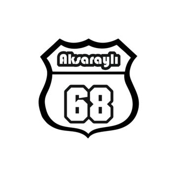 Sticker Masters Aksaraylı 68 Oto Etiket Sticker