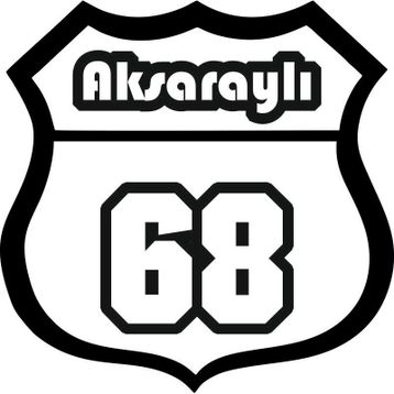 Sticker Masters Aksaraylı 68 Oto Etiket Sticker