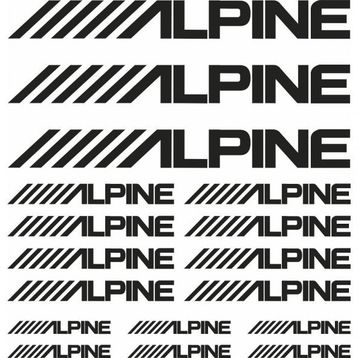 Sticker Masters Alpine Sponsor Set Sticker
