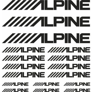 Sticker Masters Alpine Sponsor Set Sticker
