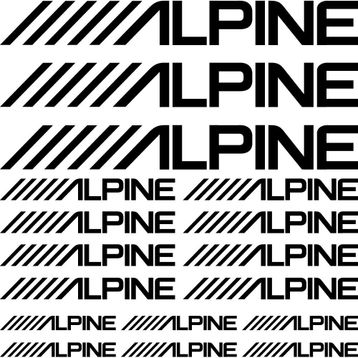 Sticker Masters Alpine Sponsor Set Sticker
