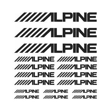 Sticker Masters Alpine Sponsor Set Sticker
