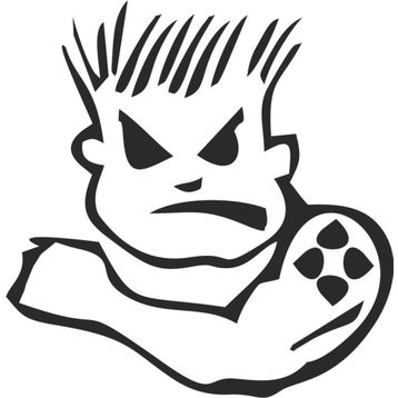Sticker Masters Angry Man Sticker