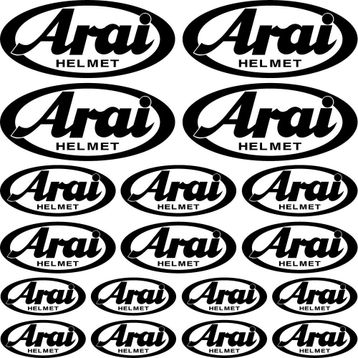 Sticker Masters Arai Sponsor Set Sticker