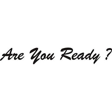 Sticker Masters Are You Ready Sticker