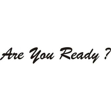 Sticker Masters Are You Ready Sticker