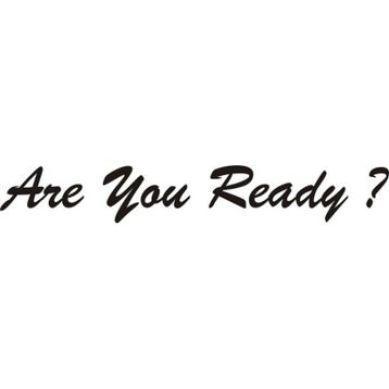 Sticker Masters Are You Ready Sticker