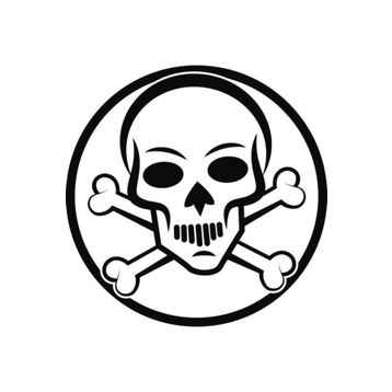 Sticker Masters Bone Skull Sticker
