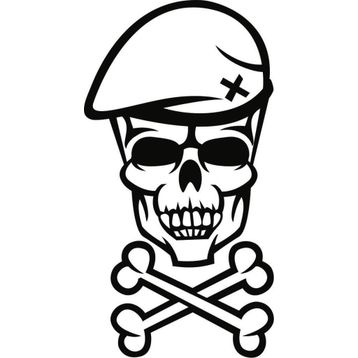 Sticker Masters Captain Bone Skull Sticker