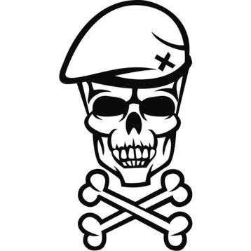 Sticker Masters Captain Bone Skull Sticker