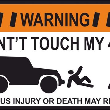 Sticker Masters Dont Touch My Jeep Sticker