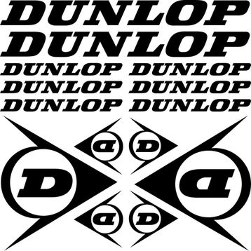 Sticker Masters Dunlop Sponsor Siyah Sticker Set