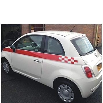 Sticker Masters Fiat 500 Yan Şerit Sticker