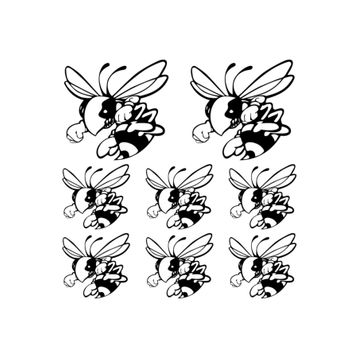 Sticker Masters Frelon Hornet Eşek Arısı Sponsor Set Sticker