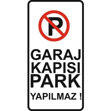 Sticker Masters Garaj Kapısı Park Yapılmaz Sticker