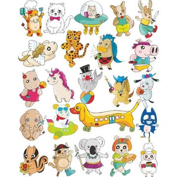 Sticker Masters Hayvanlar Çocuk Odası Sticker