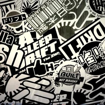 Sticker Masters Hellaflush Sticker Black