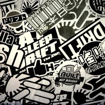 Sticker Masters Hellaflush Sticker Black