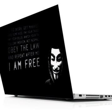 Sticker Masters I Am Free Laptop Duvar Stickerı