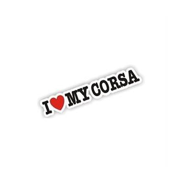 Sticker Masters I Love My Corsa Sticker