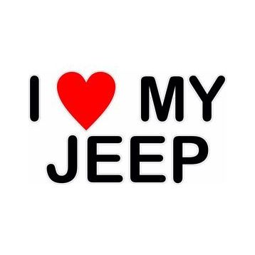 Sticker Masters I Love My Jeep Sticker