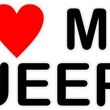 Sticker Masters I Love My Jeep Sticker