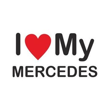 Sticker Masters I Love My Mercedes Sticker