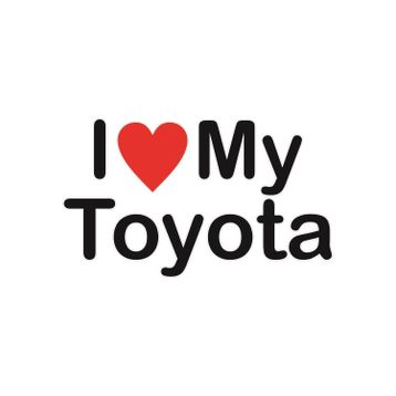 Sticker Masters I Love My Toyota Sticker