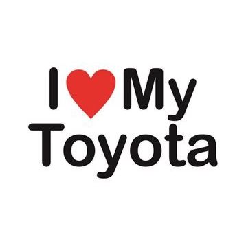Sticker Masters I Love My Toyota Sticker