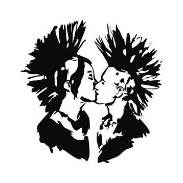 Sticker Masters Kiss Punk Sticker