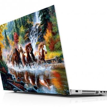 Sticker Masters Koşan Atlar Laptop Duvar Stickerı