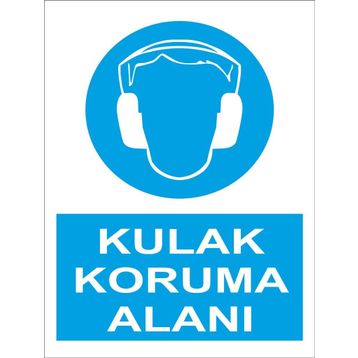 Sticker Masters Kulak Koruma Alanı Uyarı Levhası Sticker